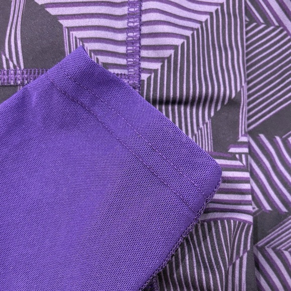 Under Armour Kids Geometric Purple Leggings - Picture 4 of 6